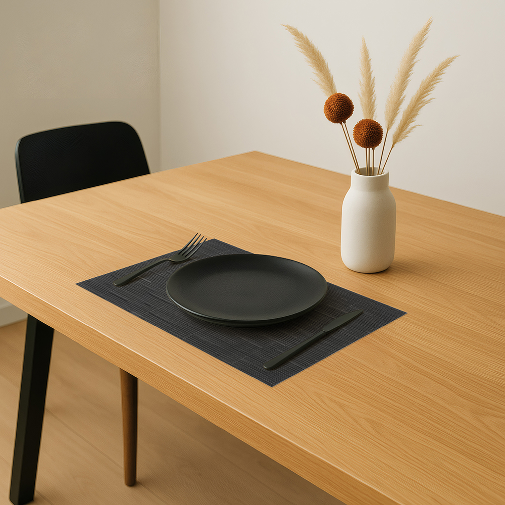 Tovagliette americane lavabili in PVC Antracite 30x45cm 6 pezzi - immagine 7