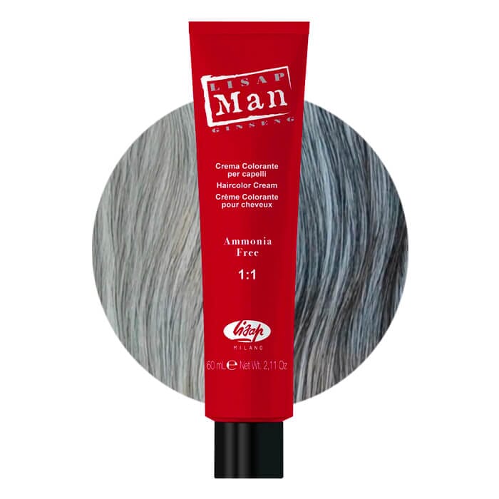 Lisap Man crema colorante per capelli silver light 60ml