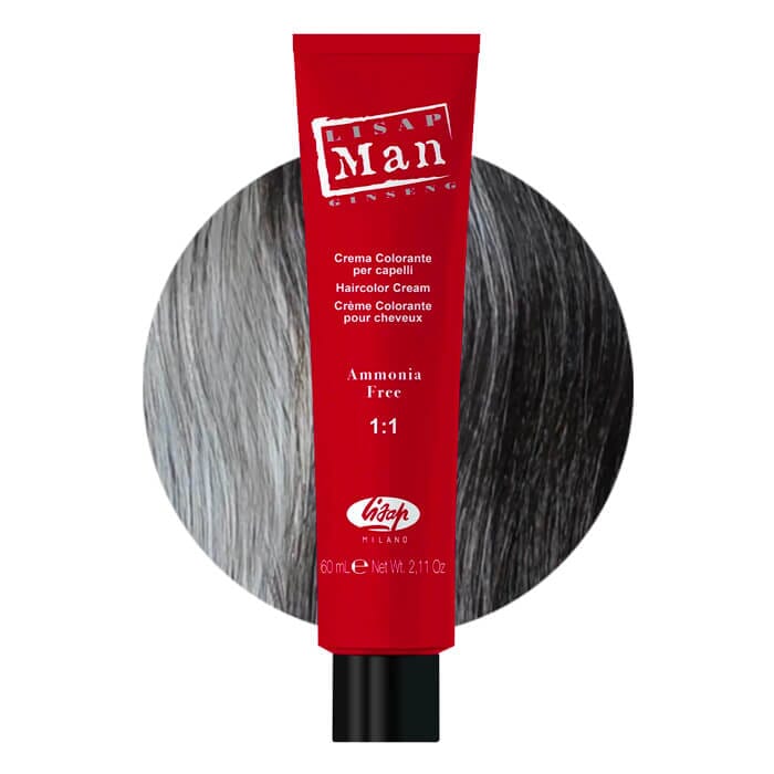 Lisap Man crema colorante per capelli castano scuro 60ml