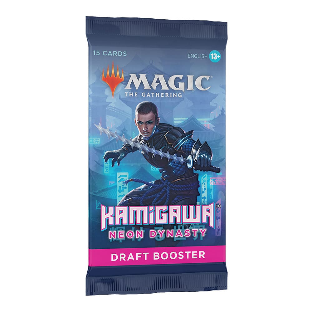 Magic Kamigawa Neon Dynasty Draft booster pack 1 bustina versione Inglese