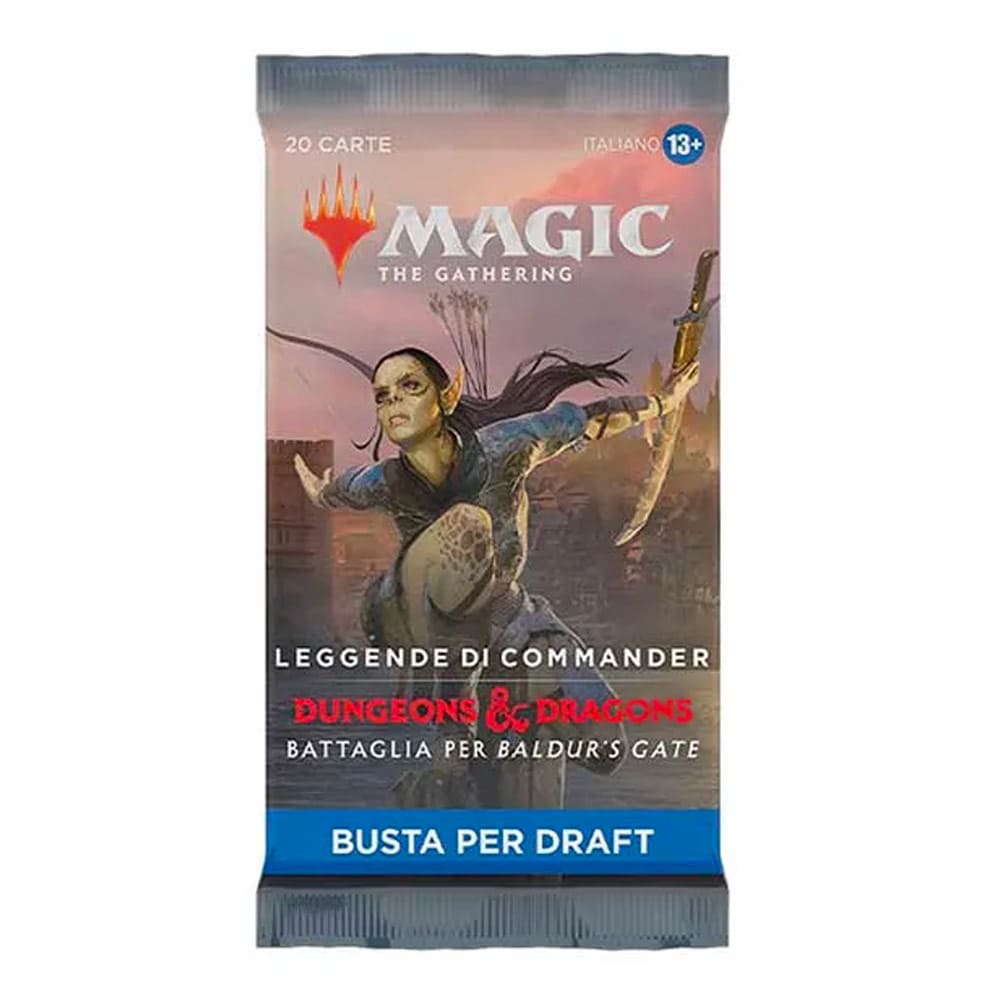 Magic: The Gathering D&D Leggende di Commander: Battaglia per Baldur's Gate Draft Booster Pack 1 busta ITA