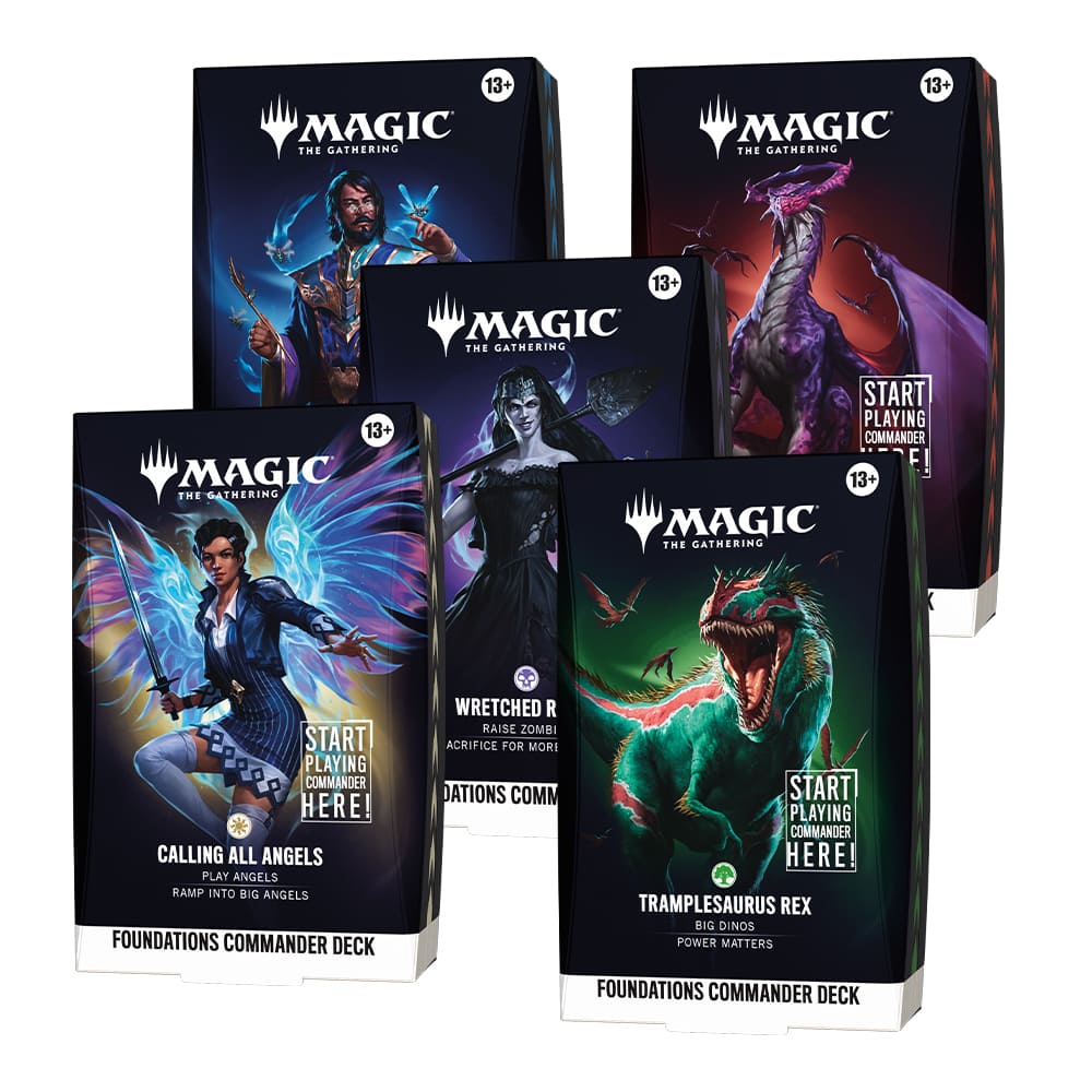 Magic: The Gathering Foundations Commander Bundle 5 mazzi ENG