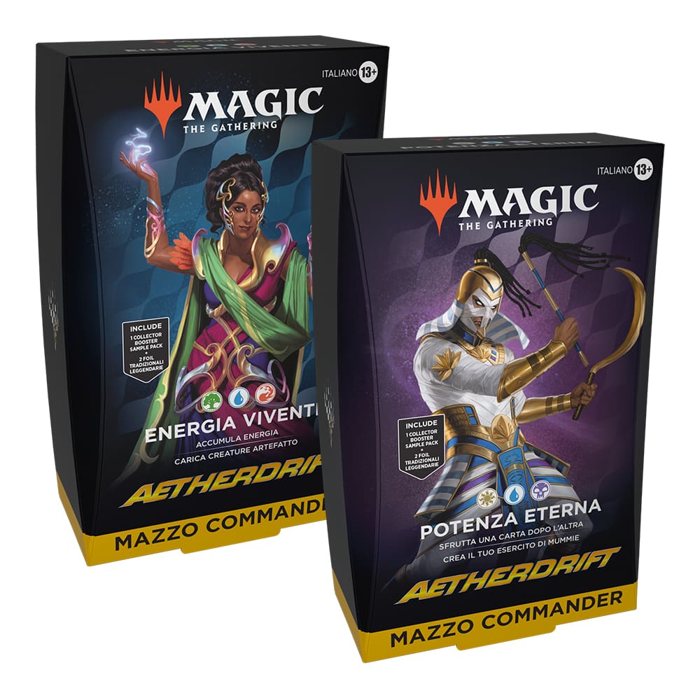 Magic: The Gathering Aetherdrift Commander Deck Bundle 2 mazzi ITA