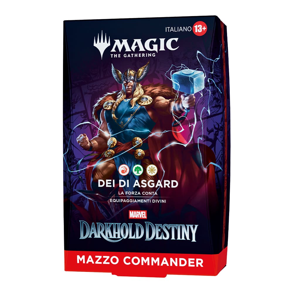 Magic: The Gathering Marvel: Darkhold Destiny Commander Deck Dei di Asgard ITA