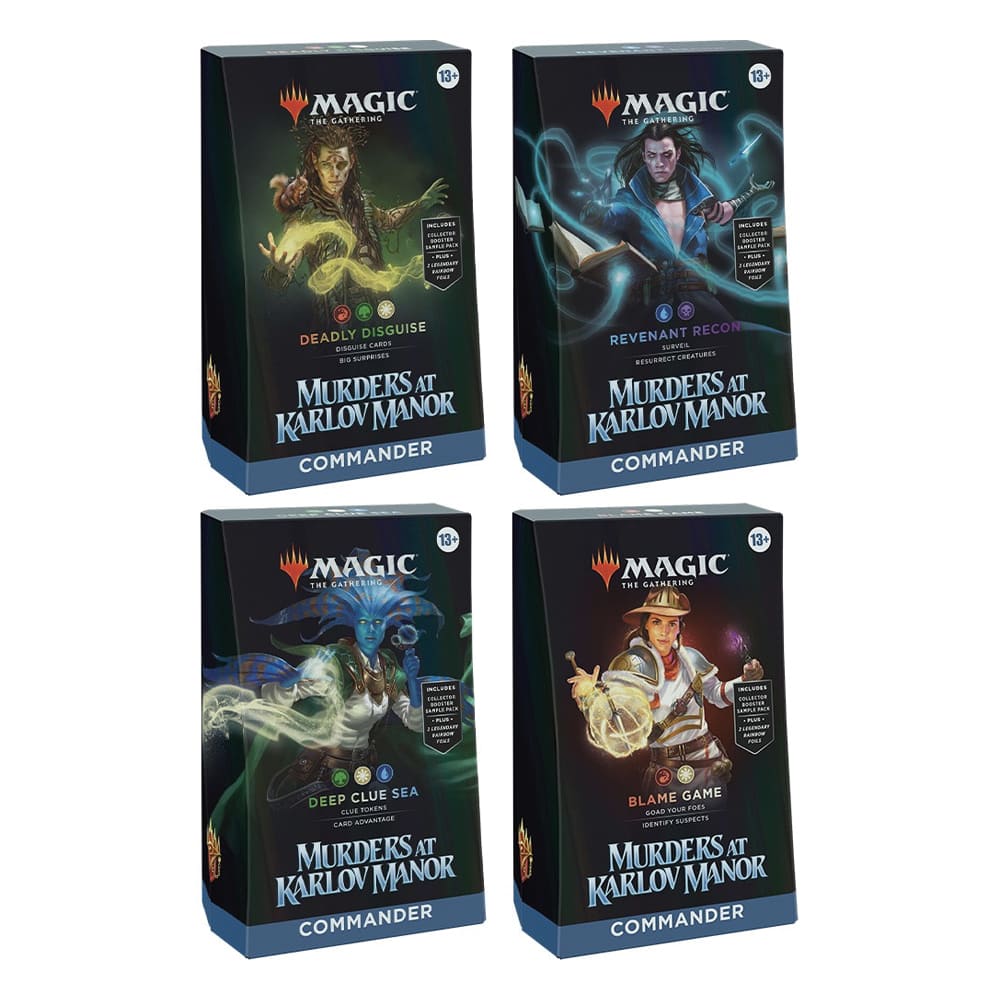 Magic: The Gathering Murders at Karlov Manor Commander Bundle 4 mazzi ITA