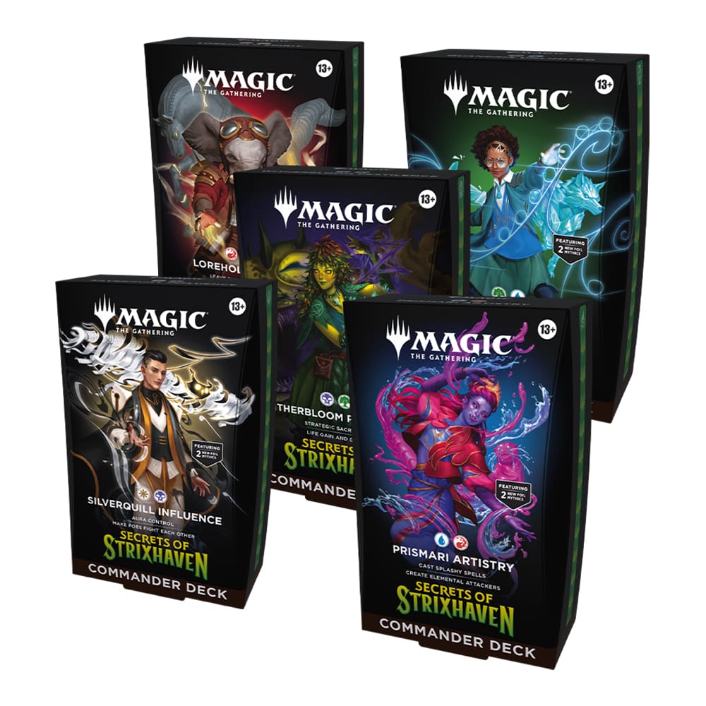 Magic: The Gathering Secrets of Strixhaven Commander Bundle 5 mazzi ENG