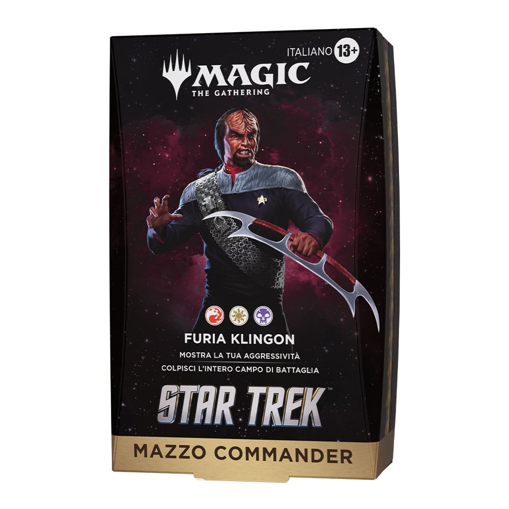 Magic: The Gathering Star Trek Commander Deck Furia Klingon ITA