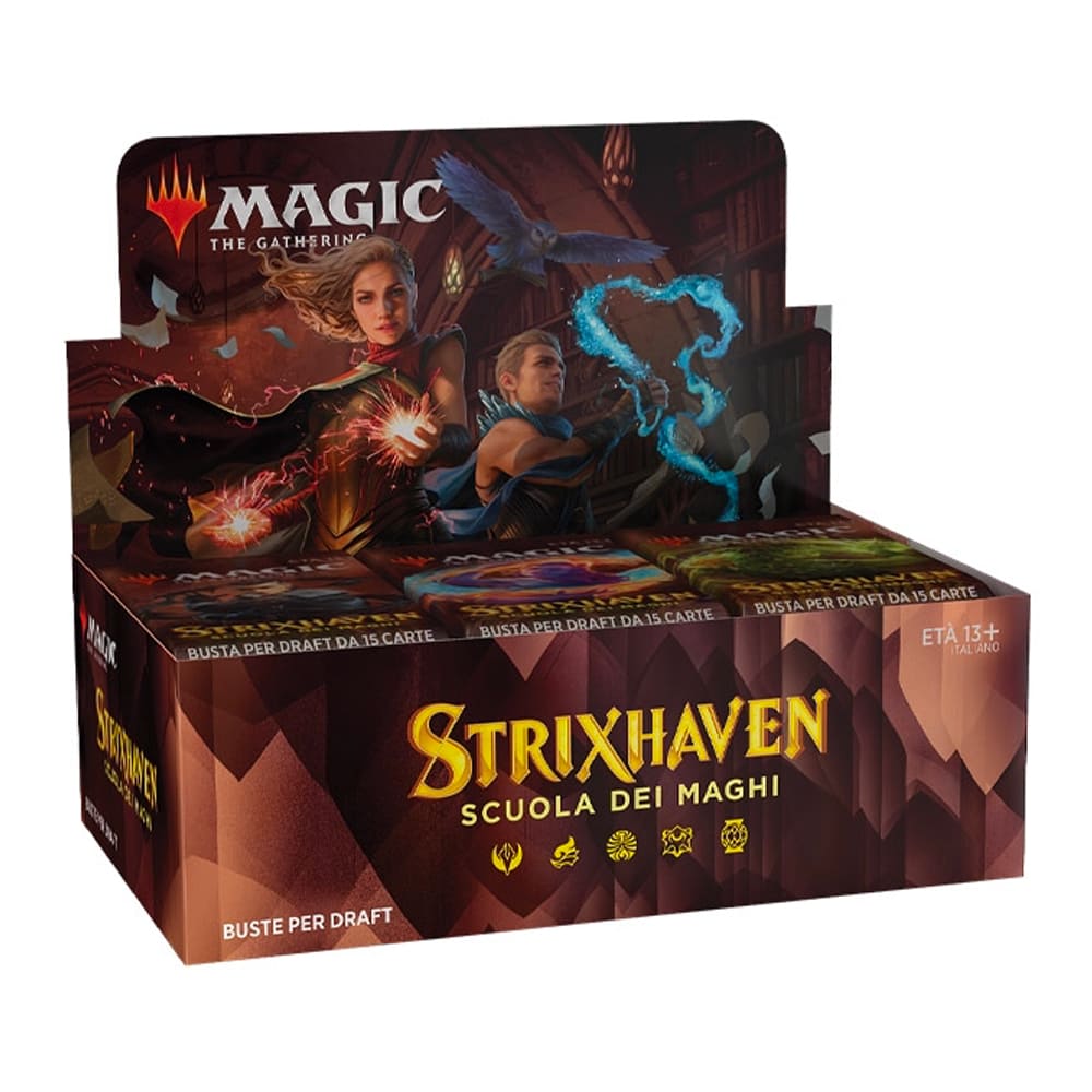 Magic: The Gathering Strixhaven Draft Booster Box 36 buste ITA
