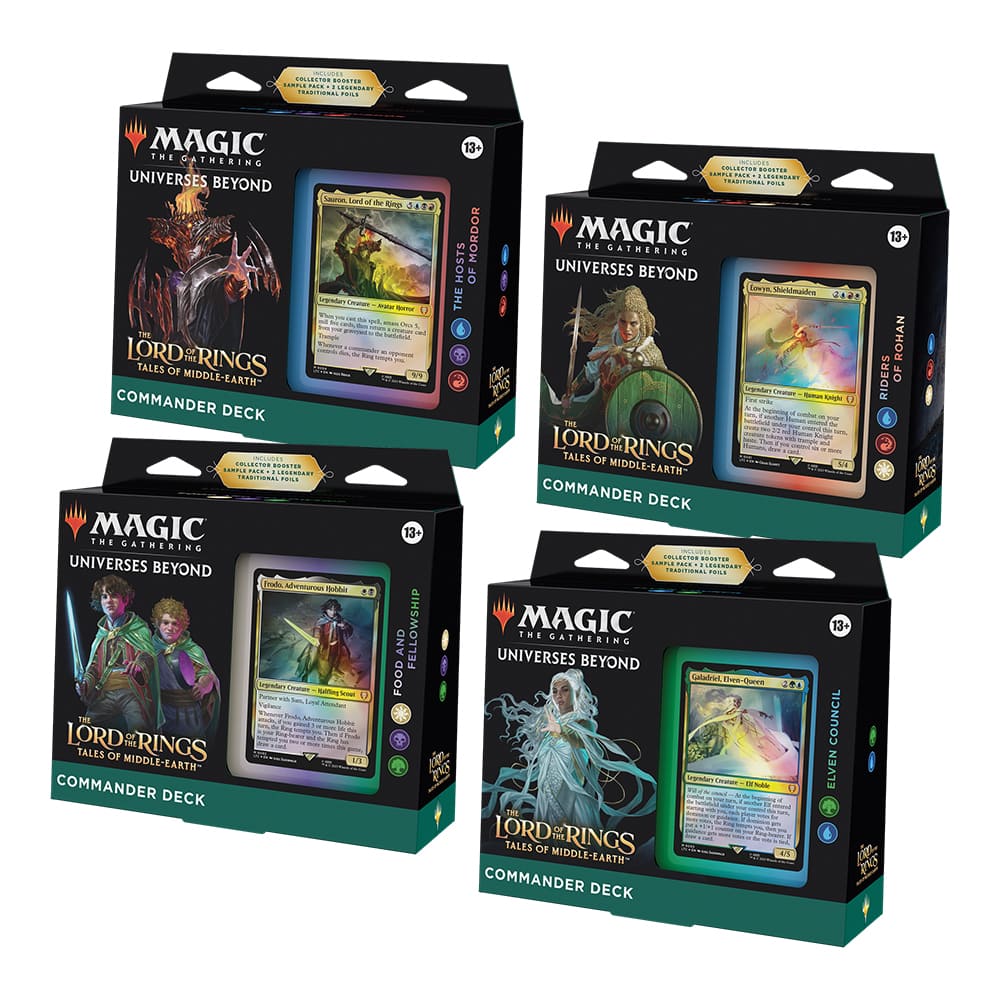 Magic: The Gathering The Lord of the Rings: Tales of Middle-earth Commander Deck Display 4 Mazzi ENG