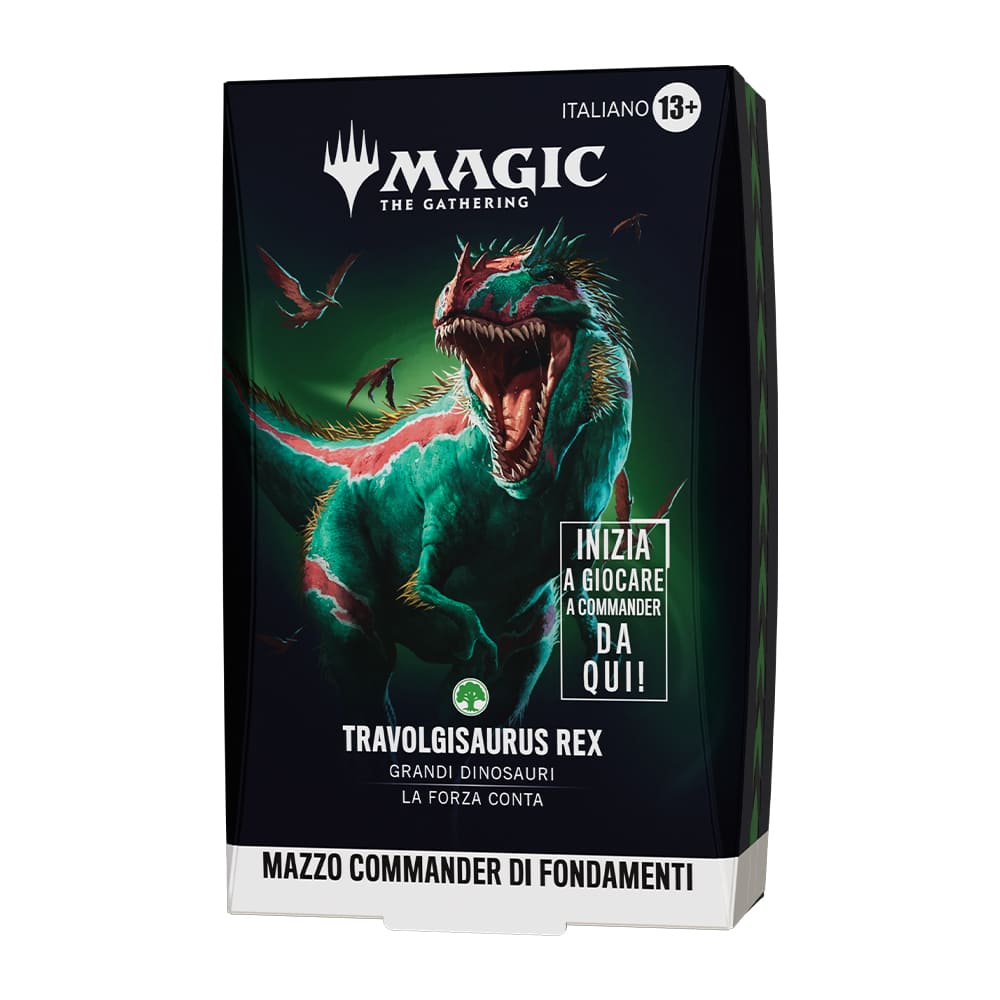 Magic: The Gathering Fondamenti Commander Deck Travolgisaurus Rex ITA