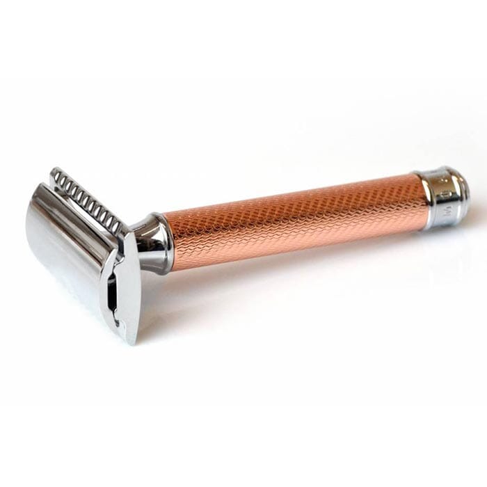 Muhle safety razor r89 rose gold closed comb