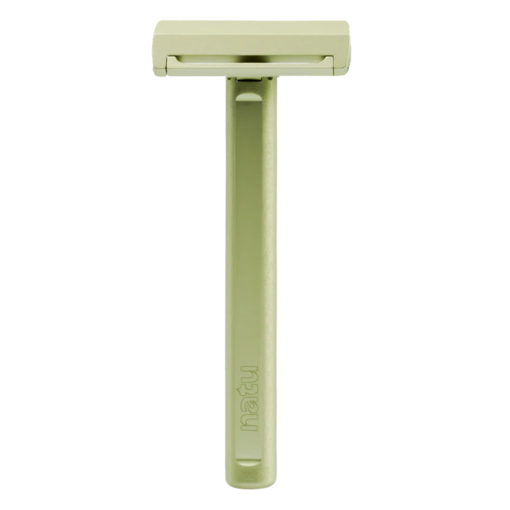 Natu rasoio di sicurezza single edge verde