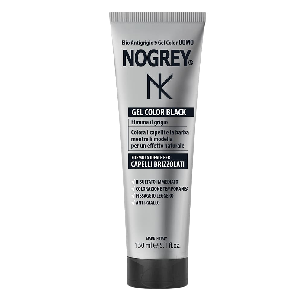 NoGrey Gel Color Black per capelli brizzolati e barba 150 ml