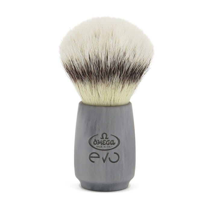 Omega pennello da barba sintetico Evo Stone Ovale
