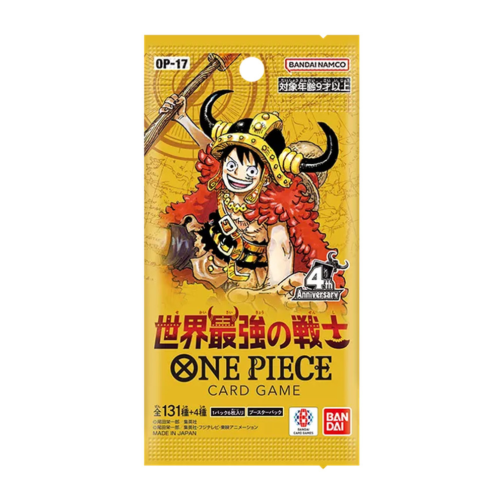 One Piece OP-17 The World's Strongest Warriors Booster pack 1 Bustina versione Giapponese