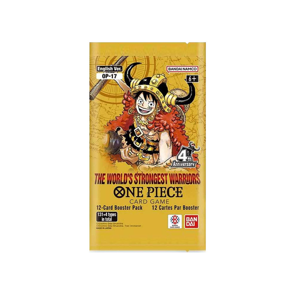 One Piece OP-17 The World\'s Strongest Warriors Booster pack 1 Bustina versione Inglese