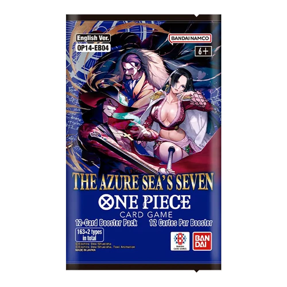 One Piece OP-14 The Azure Sea's Seven booster pack 1 Bustina versione Inglese