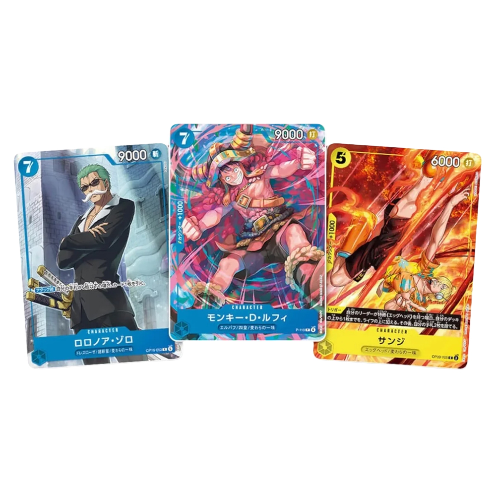 One Piece Special Parallel Monster Trio Set 3 Carte JP