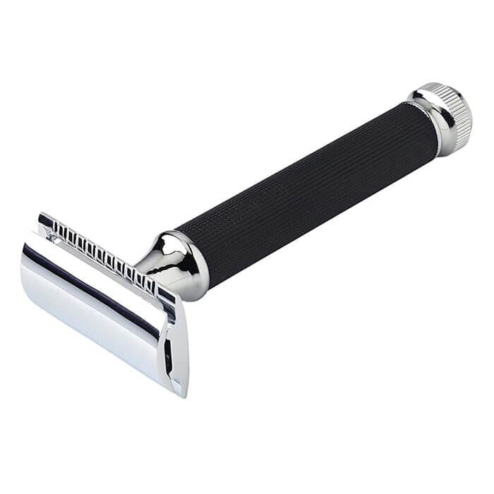 Pearl Shaving safety razor t-121 black twist to open- pearl shaving