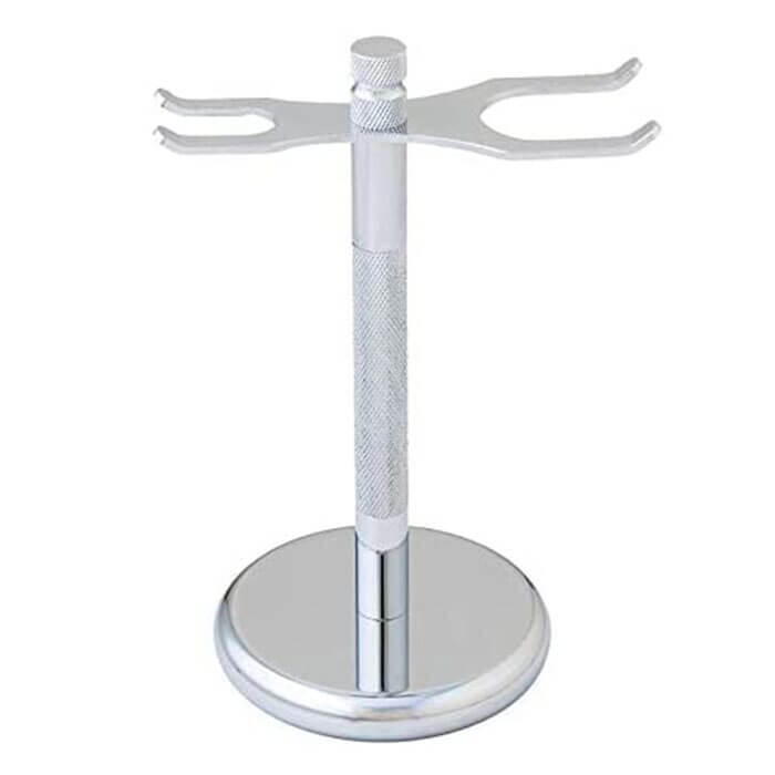 Pearl Shaving stand for safety razor and shaving brush