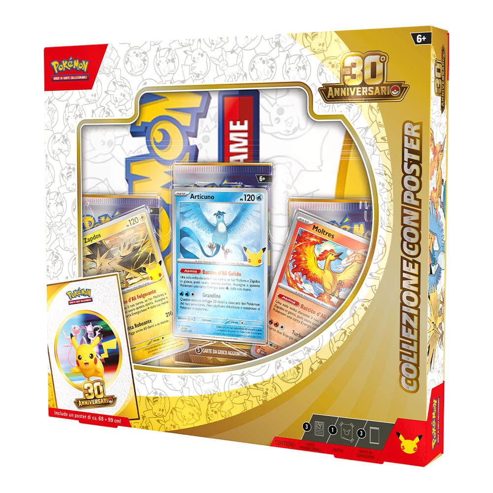 Pokemon 30° Anniversario Collezione Speciale con Poster ITA
