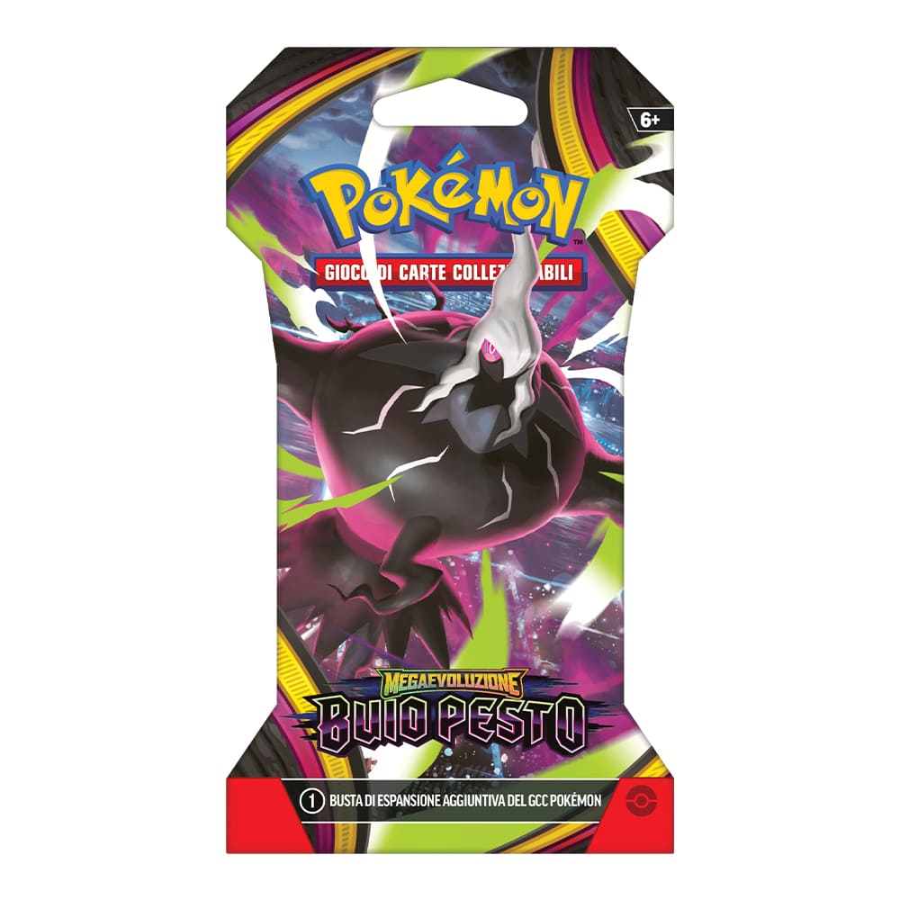 Pokemon Buio Pesto Paper Sleeve Booster Pack 1 Bustina versione Italiano