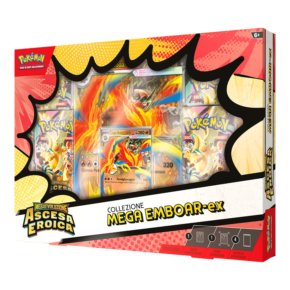 Pokemon Ascesa Eroica Mega Emboar-ex Collezione versione Italiano