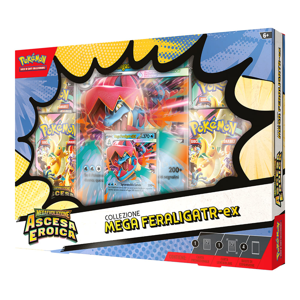 Pokemon Ascesa Eroica Mega Feraligatr-ex Collezione versione Italiano
