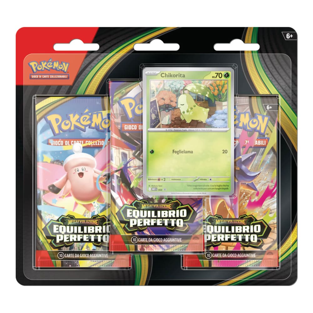 Pokemon Equilibrio Perfetto Pack Blister Chikorita versione italiano