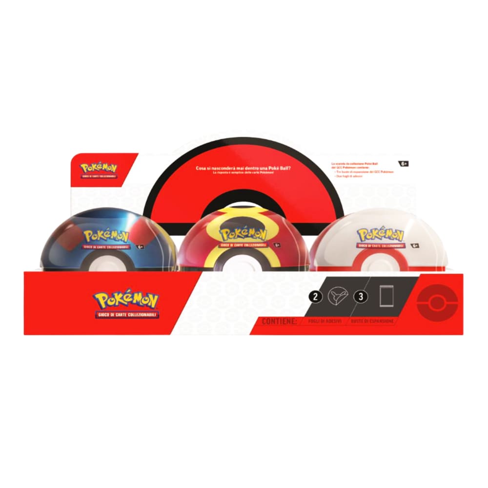 Pokemon Poké Ball Tin Display versione Inglese