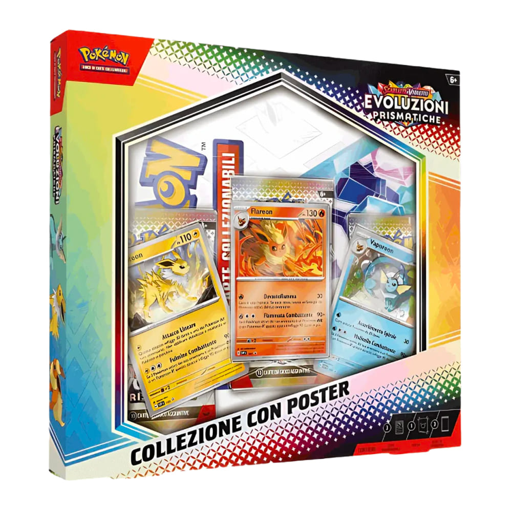 Pokemon Evoluzioni Prismatiche collezione speciale con poster versione Italiano