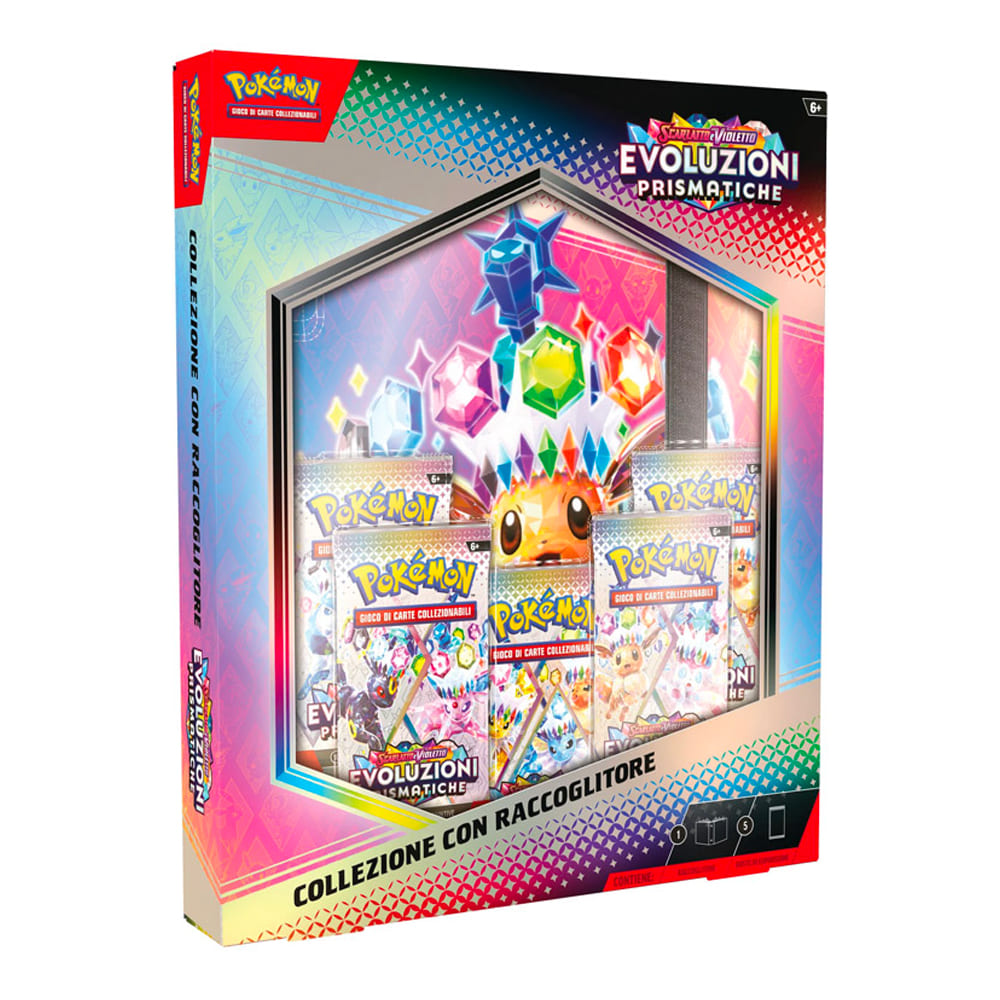 Pokemon Evoluzioni Prismatiche collezione speciale con raccoglitore versione Italiano