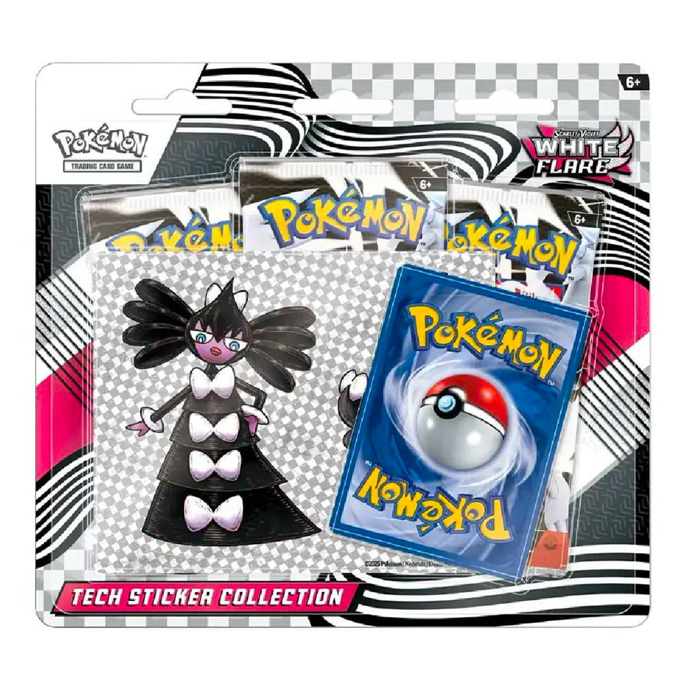 Pokemon White Flare collezione speciale con adesivi versione Inglese