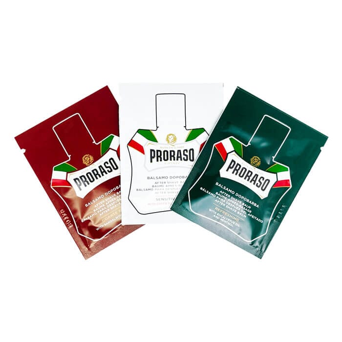 Proraso samples aftershave balm 3pcs