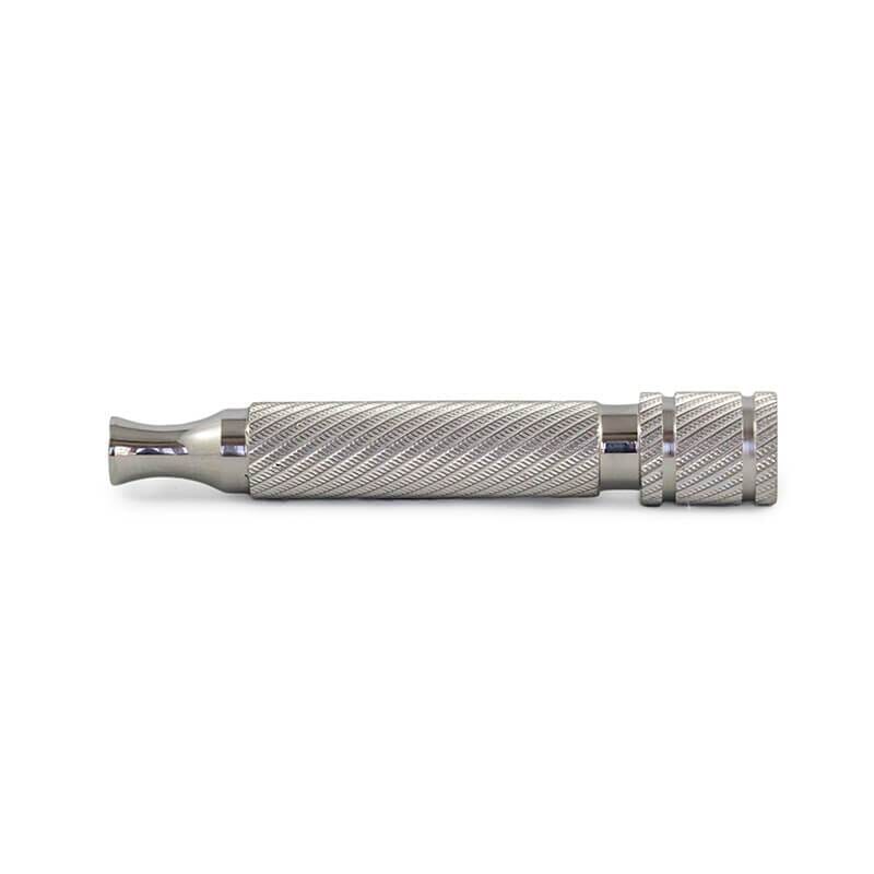 Razorock handle for safety razor barberpole 85mm stainless steel 316l
