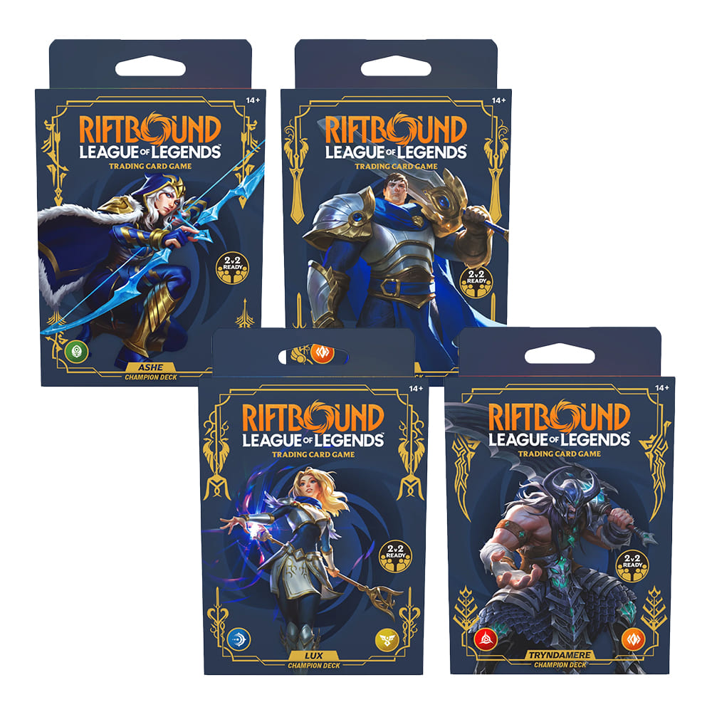 Riftbound: League of Legends Legacy Champion Deck Display 4 mazzi ENG