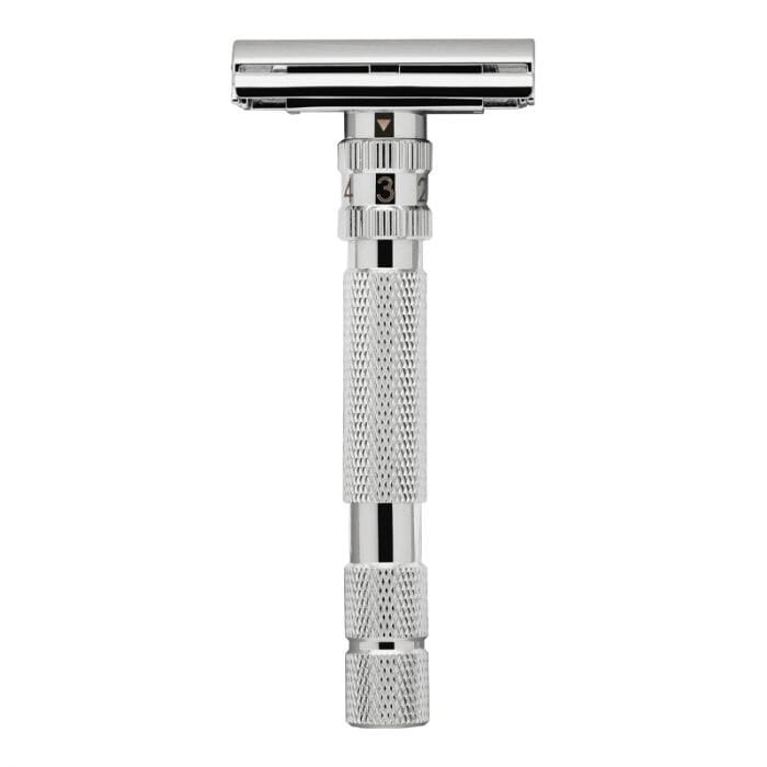 Rockwell t2 safety razor adjustable tto white chrome