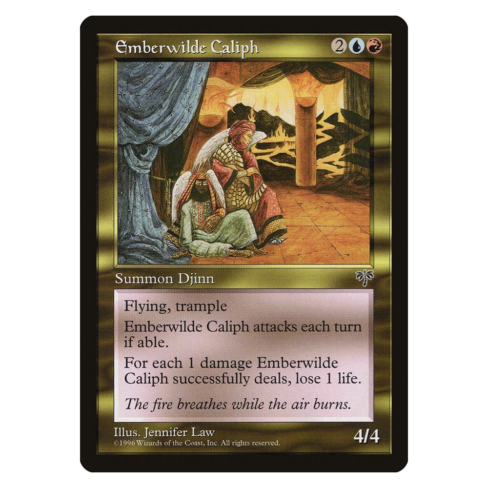 Magic: The Gathering - Emberwilde Caliph (Califfo Di Emberwilde) - Carta Rara Set Mirage (MIR) - 4