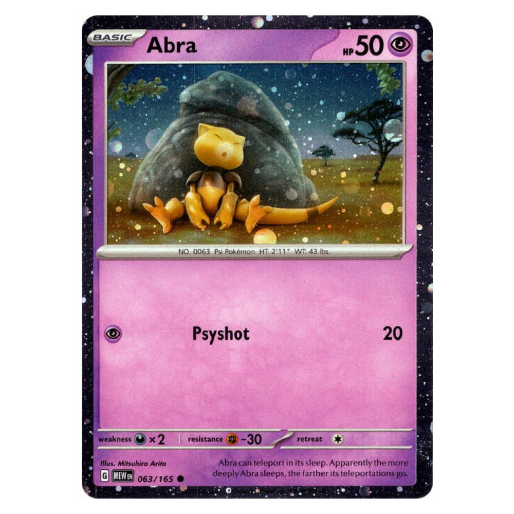 Abra - Cosmos Holo | Alakazam Ex exclusive 063/165 