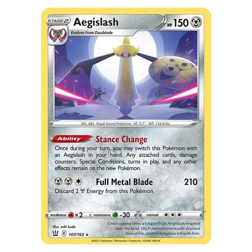 Aegislash - Holo Rare 107/163 