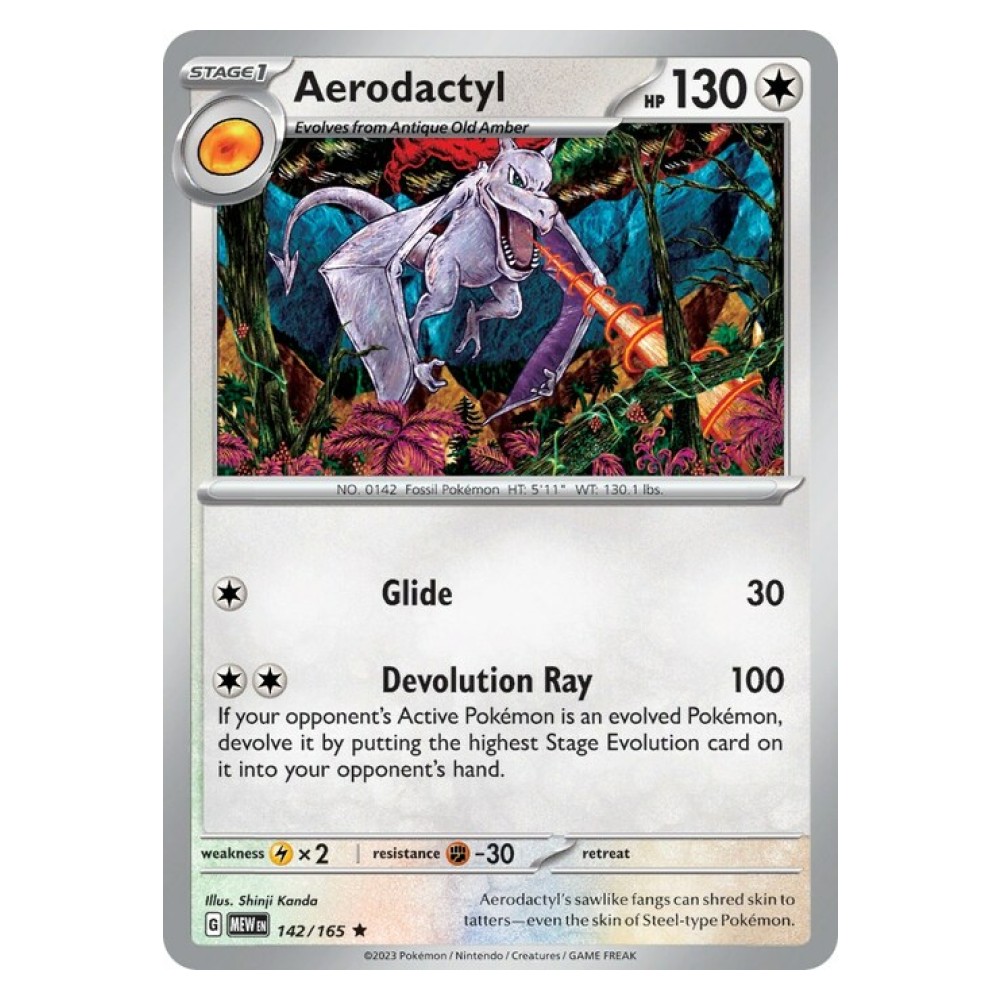 Aerodactyl - Holo Rare 142/165 