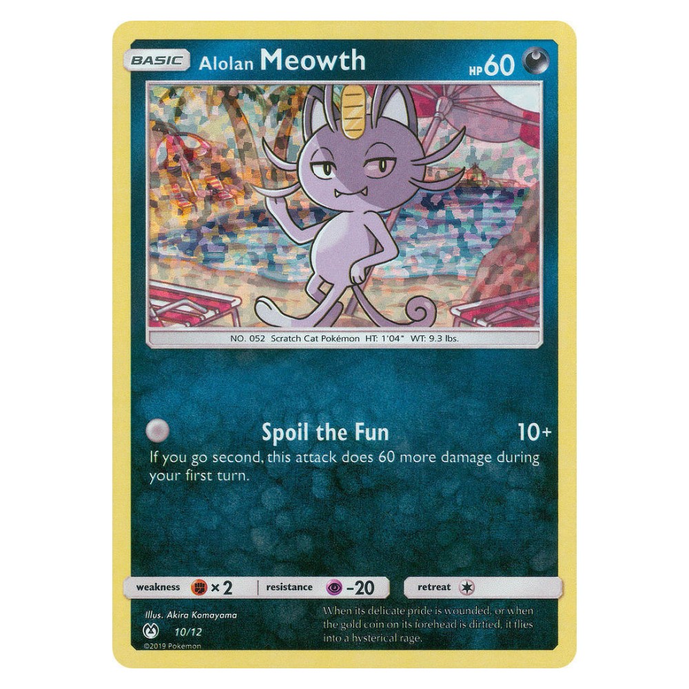 Alolan Meowth - Holo Promo 10/12 Meowth di Alola - Holo Promo 10/12