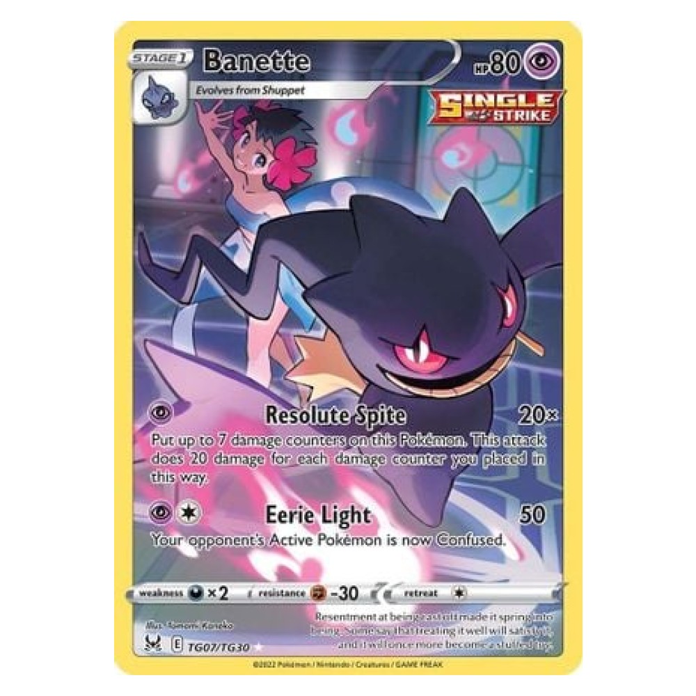 Banette - Holo Rare TG07/TG30 