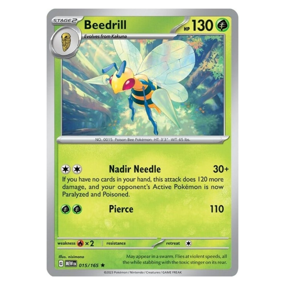 Beedrill - Holo Rare 015/165 