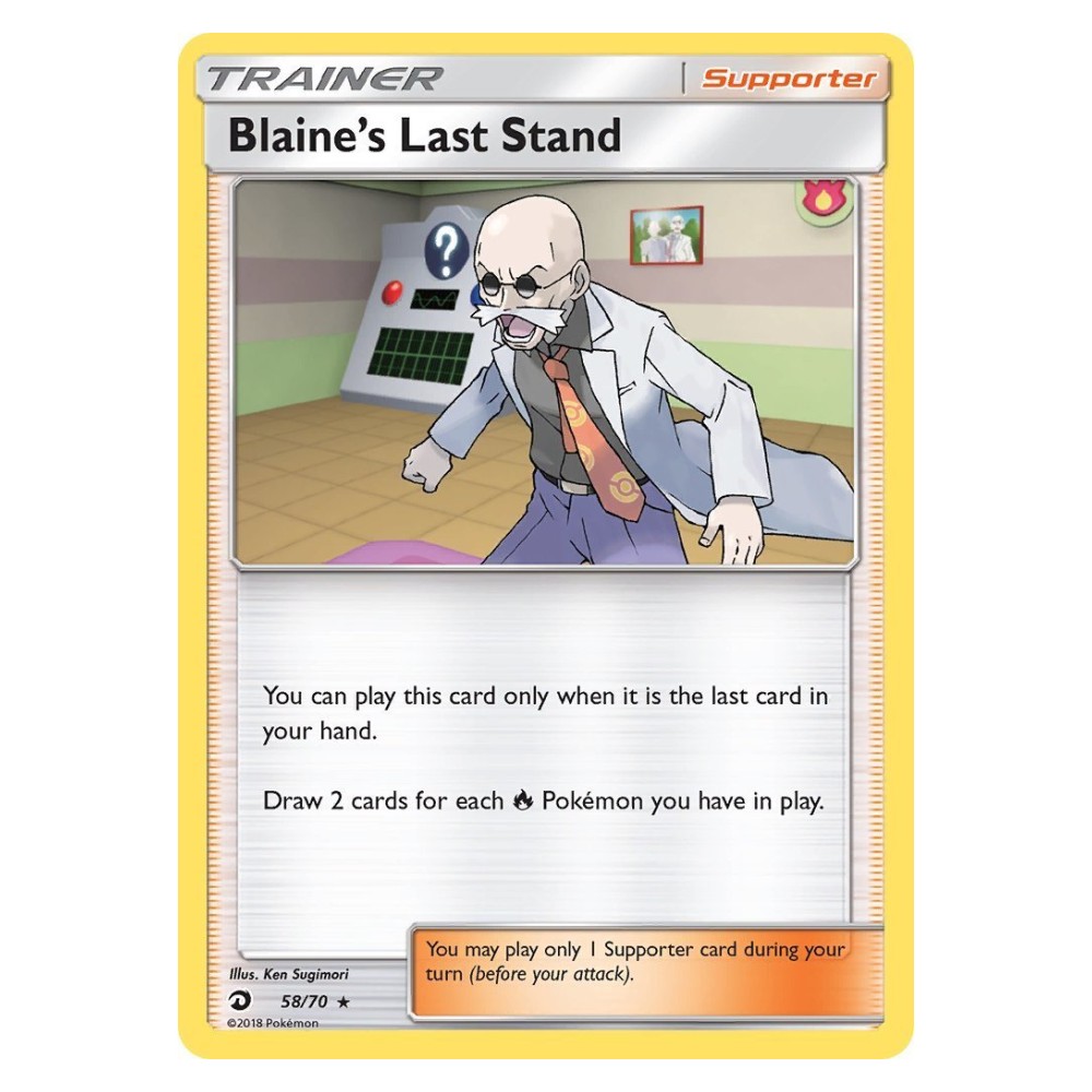 Blaine's Last Stand - Holo Rare 58/70 Ultimo Tentativo di Blaine - Holo Rare 58/70
