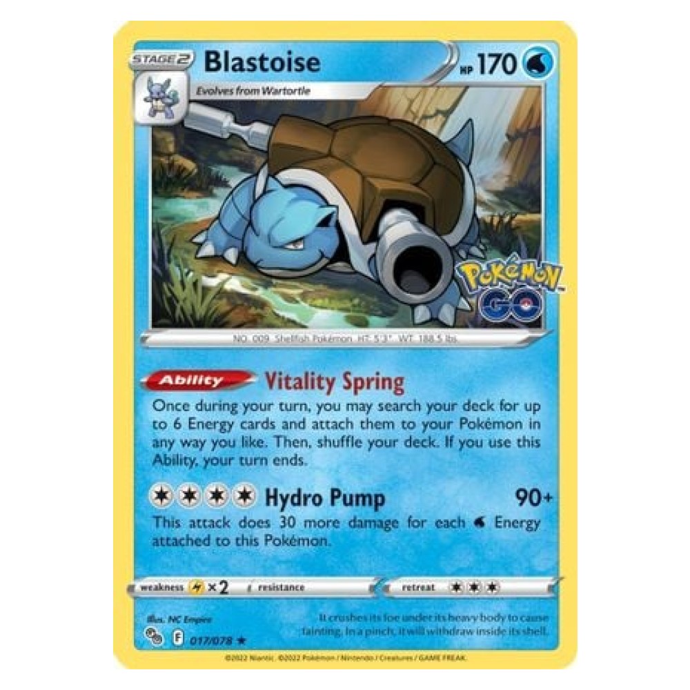 Blastoise - Holo Rare 017/078 