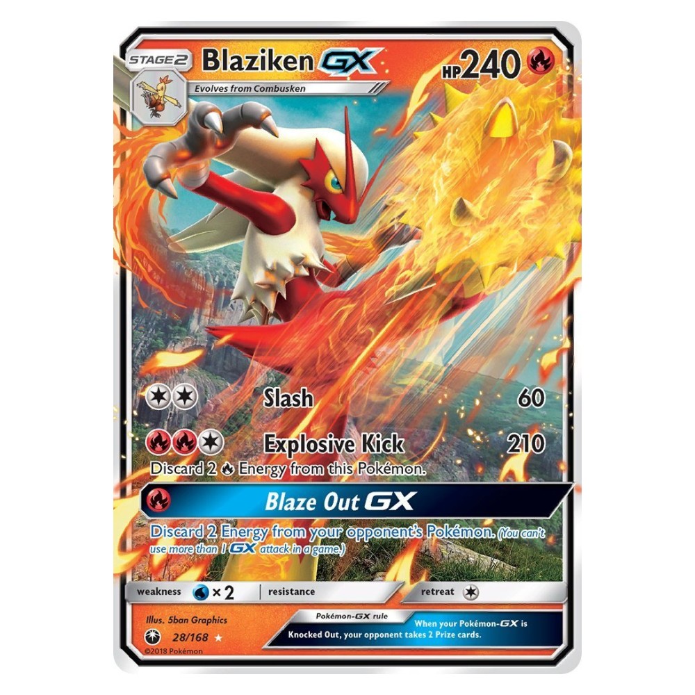 Blaziken GX - Holo Rare 28/168 