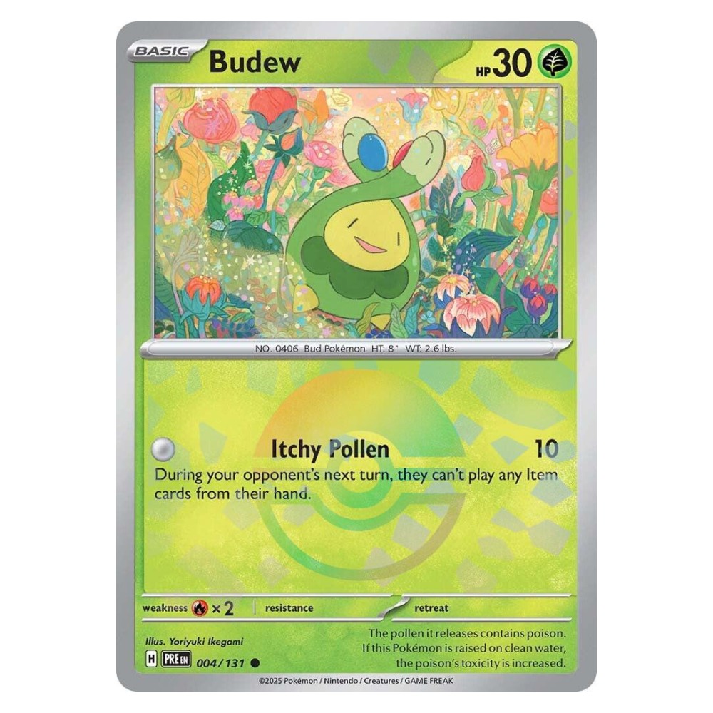 Budew - Poké Ball Reverse Holo | 004/131 
