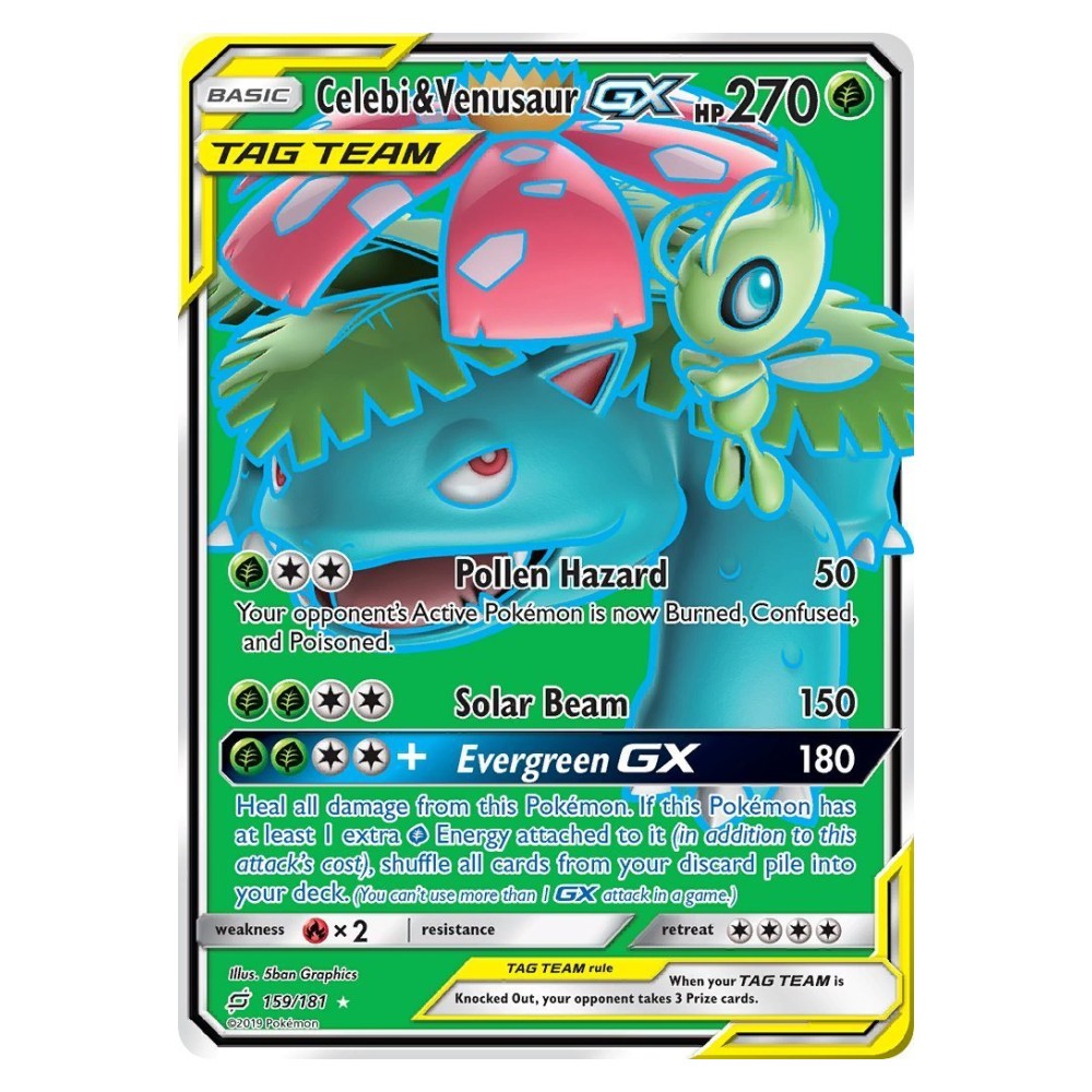 Celebi & Venusaur GX - Ultra Rare 159/181 Celebi e Venusaur GX - Ultra Rare 159/181