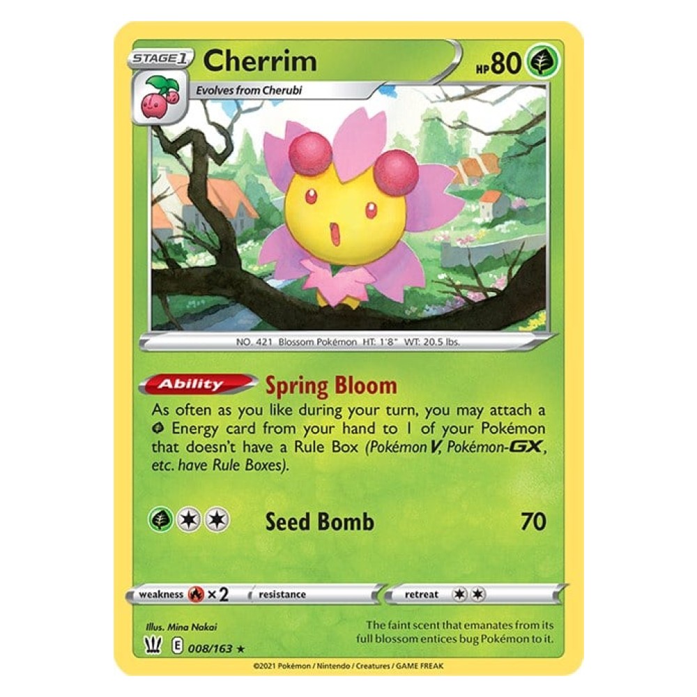Cherrim - Holo Rare 008/163 Cherrim [Spring Bloom | Seed Bomb] - Holo Rare 008/163
